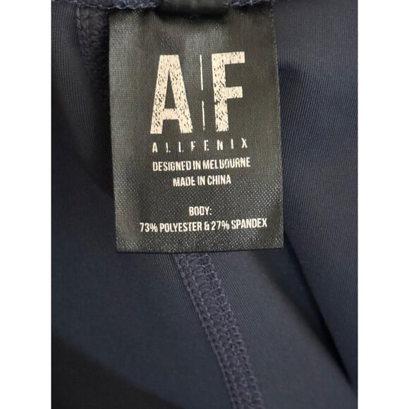 All Fenix Women's XS Striped Leggings Blue White Colorblock High Rise Activewear - Picture 9 of 15